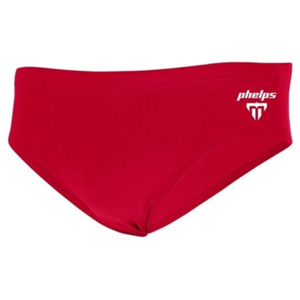 Aquasphere Phelps 3inch Brief Solid Red