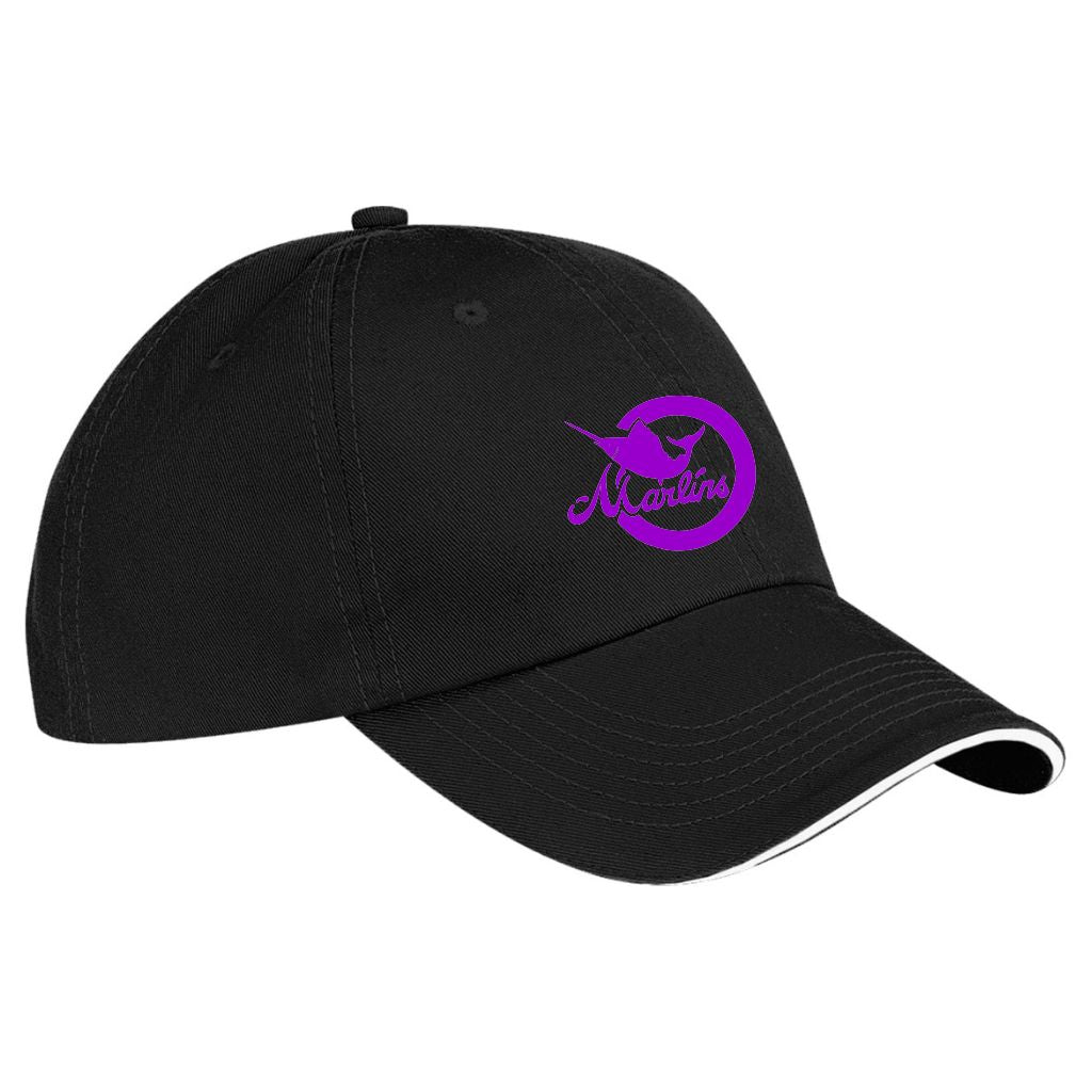 TP Poco Marlins Embroidered Baseball Cap Black