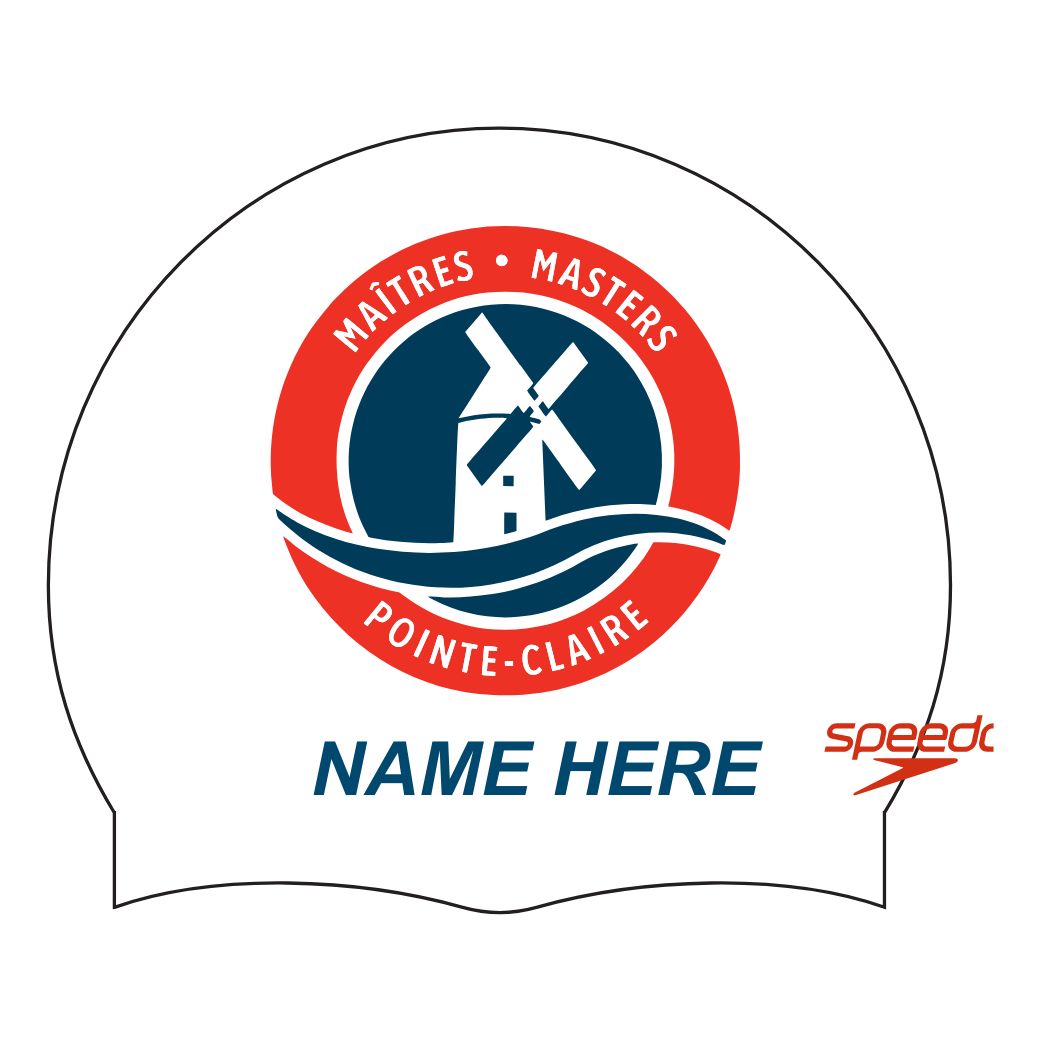 Pointe Claire Masters Silicone Cap with Name