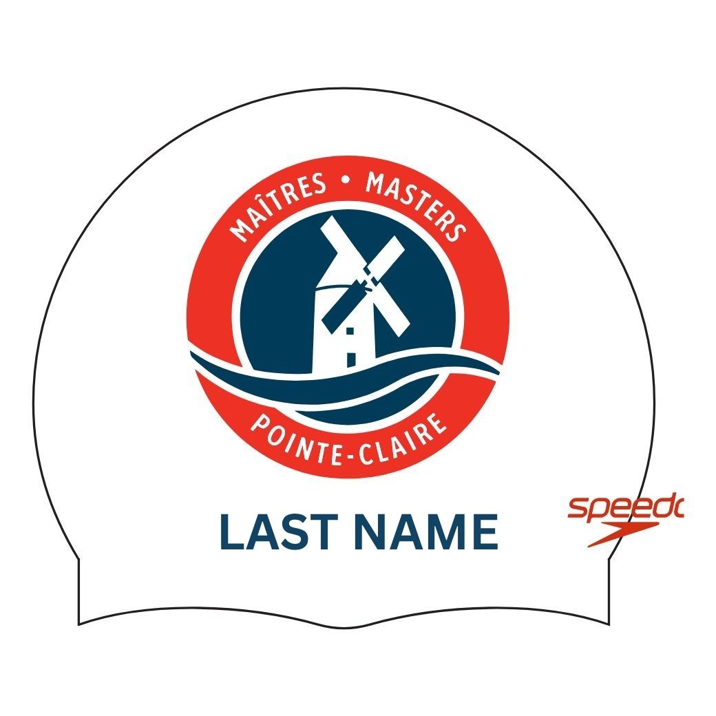 TP Pointe Claire Masters Silicone Cap with Name