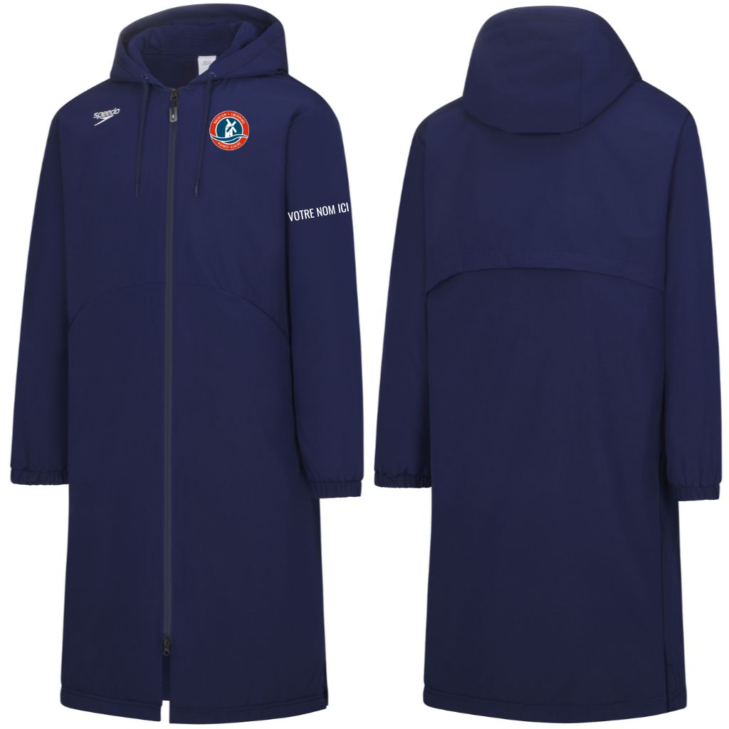 TP Pointe Claire Swimming Speedo Parka Navy with name