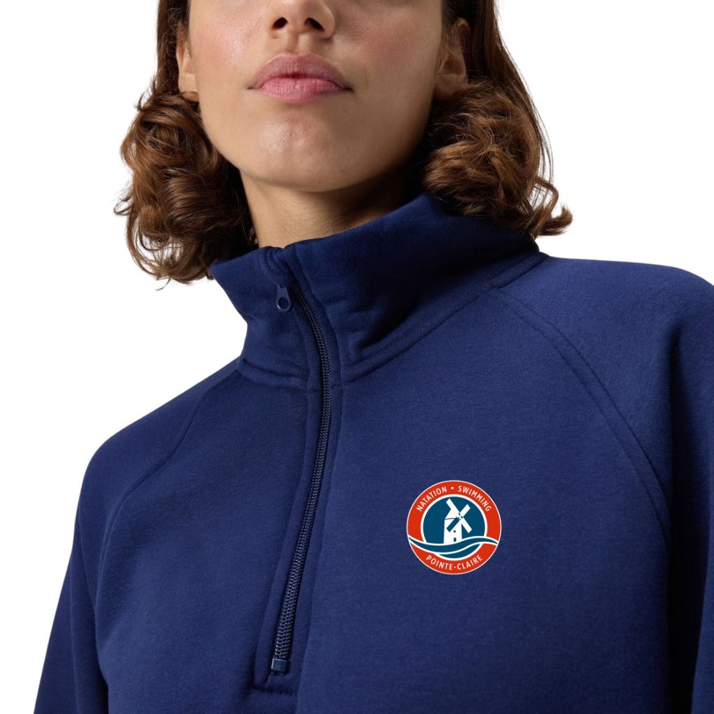 TP Pointe Claire Swimming Speedo Unisex Quarter Zip Navy