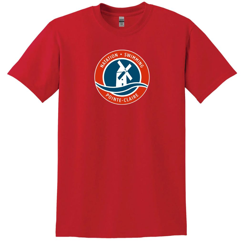 TP Pointe Claire Swimming Tshirt Red
