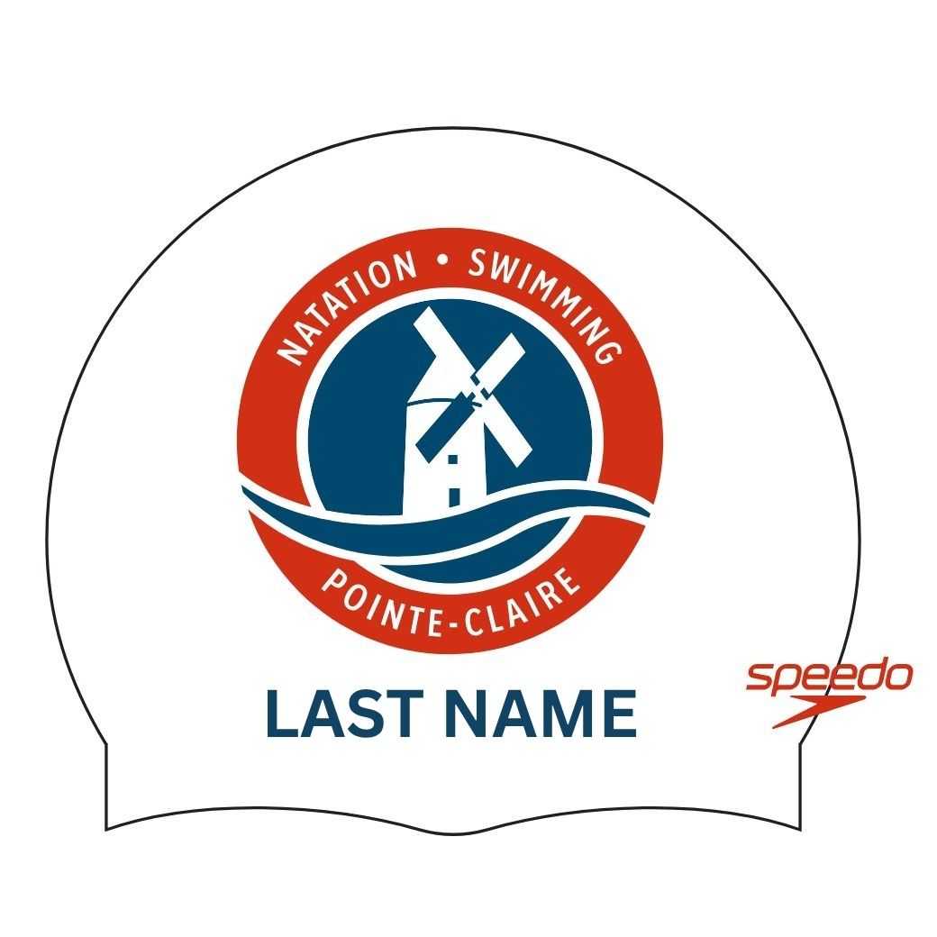 TP Pointe Claire Swimming Speedo Custom Caps with Name
