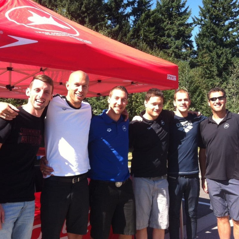 Team Aquatic Supplies BBQ Sale with Ryan Cochrane and Brent Hayden