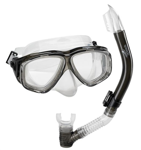 Speedo Adult Recreation Mask &amp; Snorkel - Black