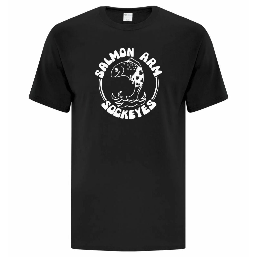 TP Salmon Arm Sockeyes Youth Cotton T-Shirt Black
