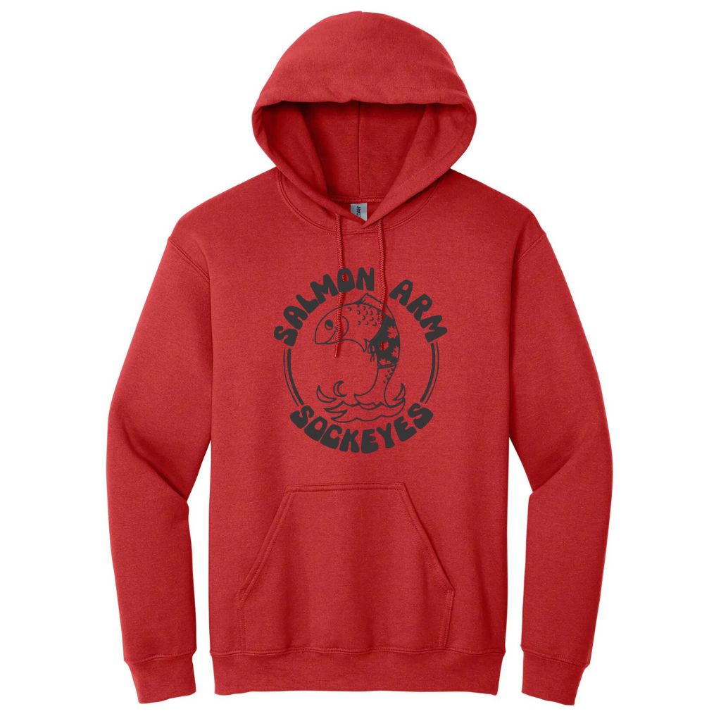 TP Salmon Arm Sockeyes Youth Pull Over Hoodie Red