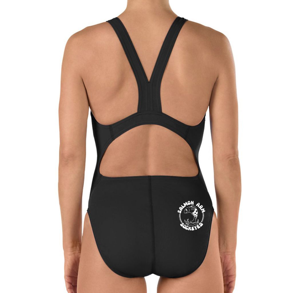TP Salmon Arm Sockeyes Speedo Youth Super Pro Back