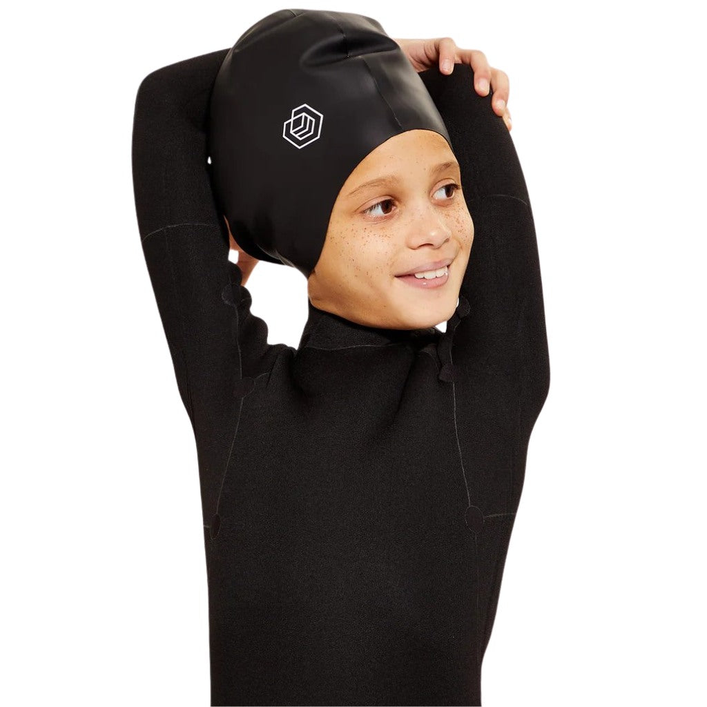 Soul Cap Junior Large Silicone Extra Long Hair Swim Cap for kids