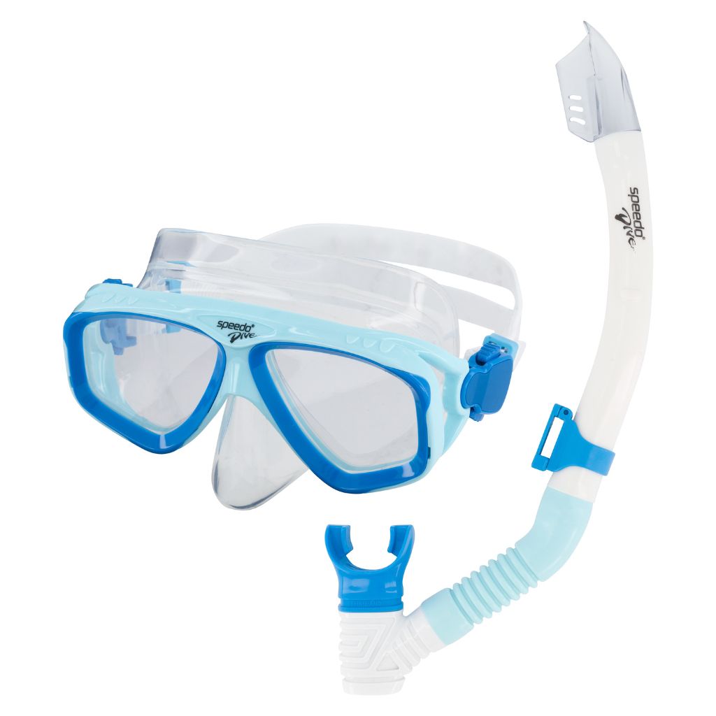 Speedo Adult Recreation Mask &amp; Snorkel Blue