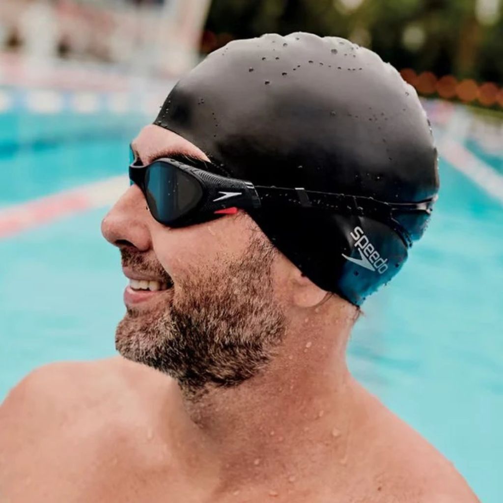 Speedo Biofuse 2.0 Smoke Black Recreational Open Water Swim Goggle