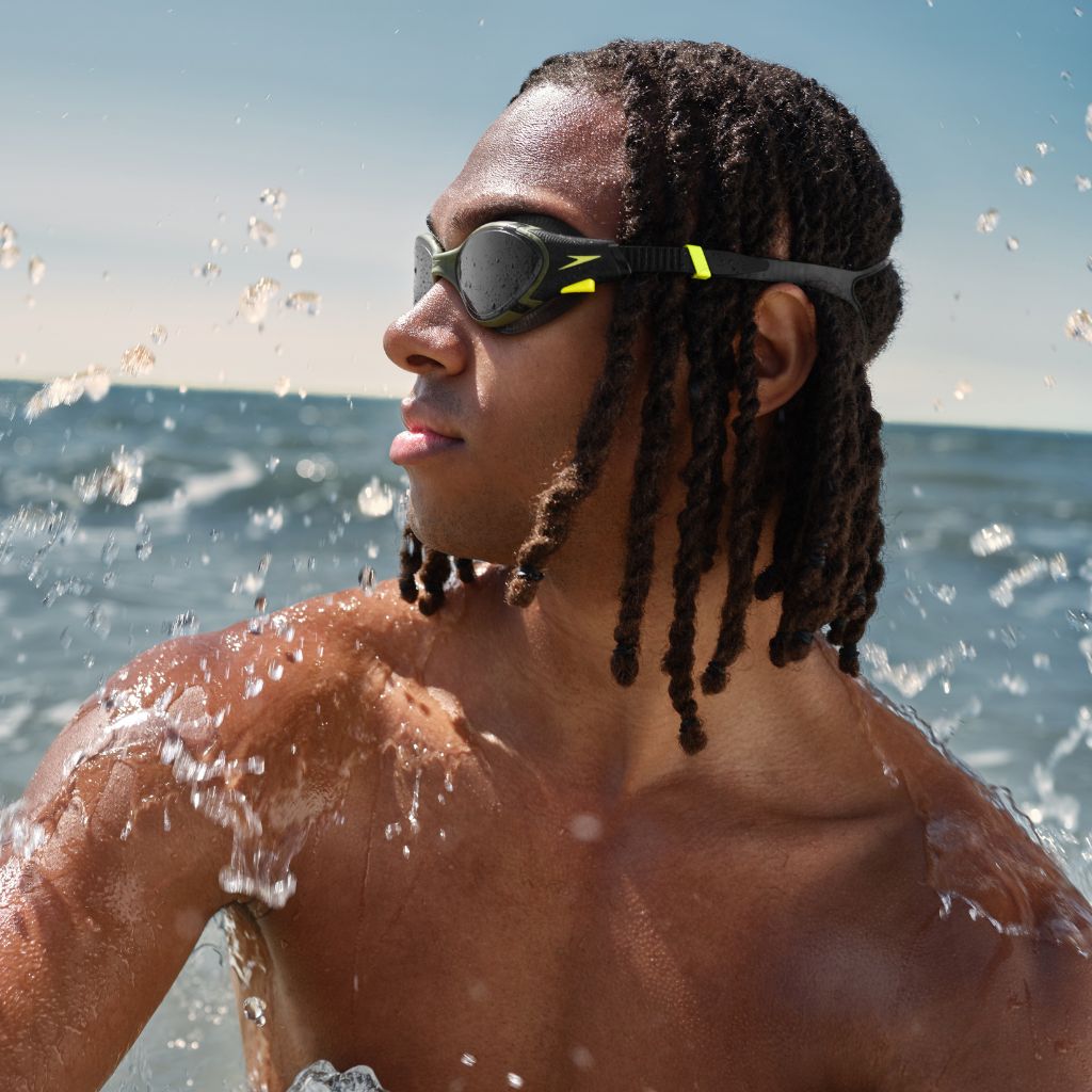 Speedo Open Water Biofuse 2.0 Polarised Olive Night Black Hyper Smoke