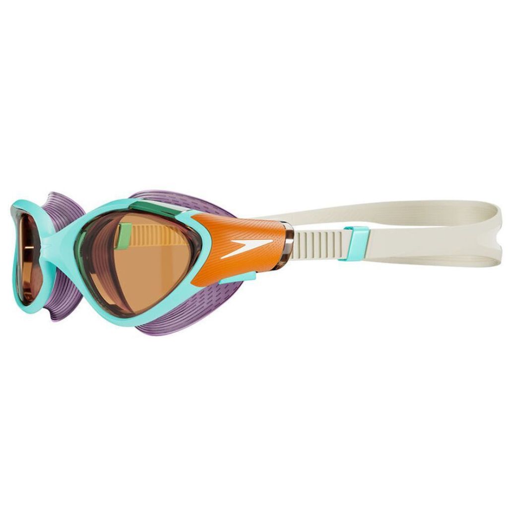 Speedo Biofuse 2.0 Womens Marine Blue Pumpkin Spice Pale Tan