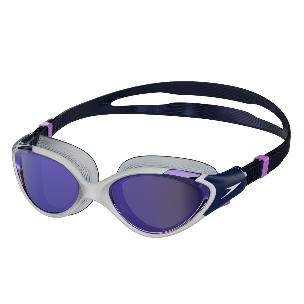 Speedo Biofuse 2.0 Womens Mirrored White True Navy Sweet Purple