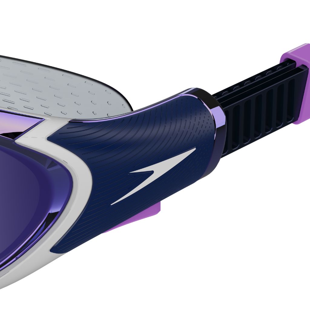 Speedo Biofuse 2.0 Womens Mirrored White True Navy Sweet Purple
