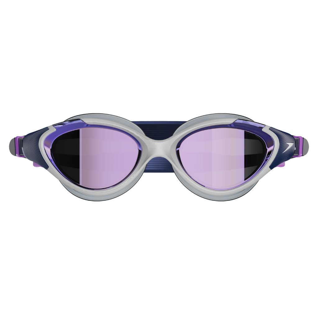 Speedo Biofuse 2.0 Womens Mirrored White True Navy Sweet Purple