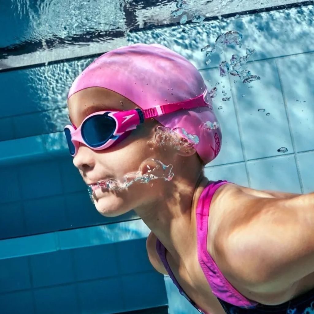 Speedo Biofuse 2.0 Junior Clear True Cobalt Lemon Drizzle