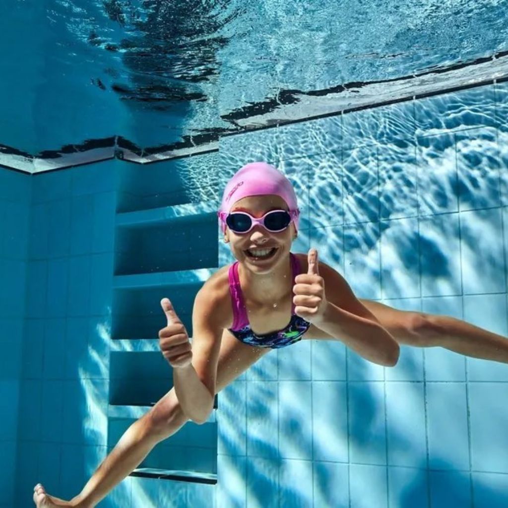 Speedo Biofuse 2.0 Junior Clear True Cobalt Lemon Drizzle