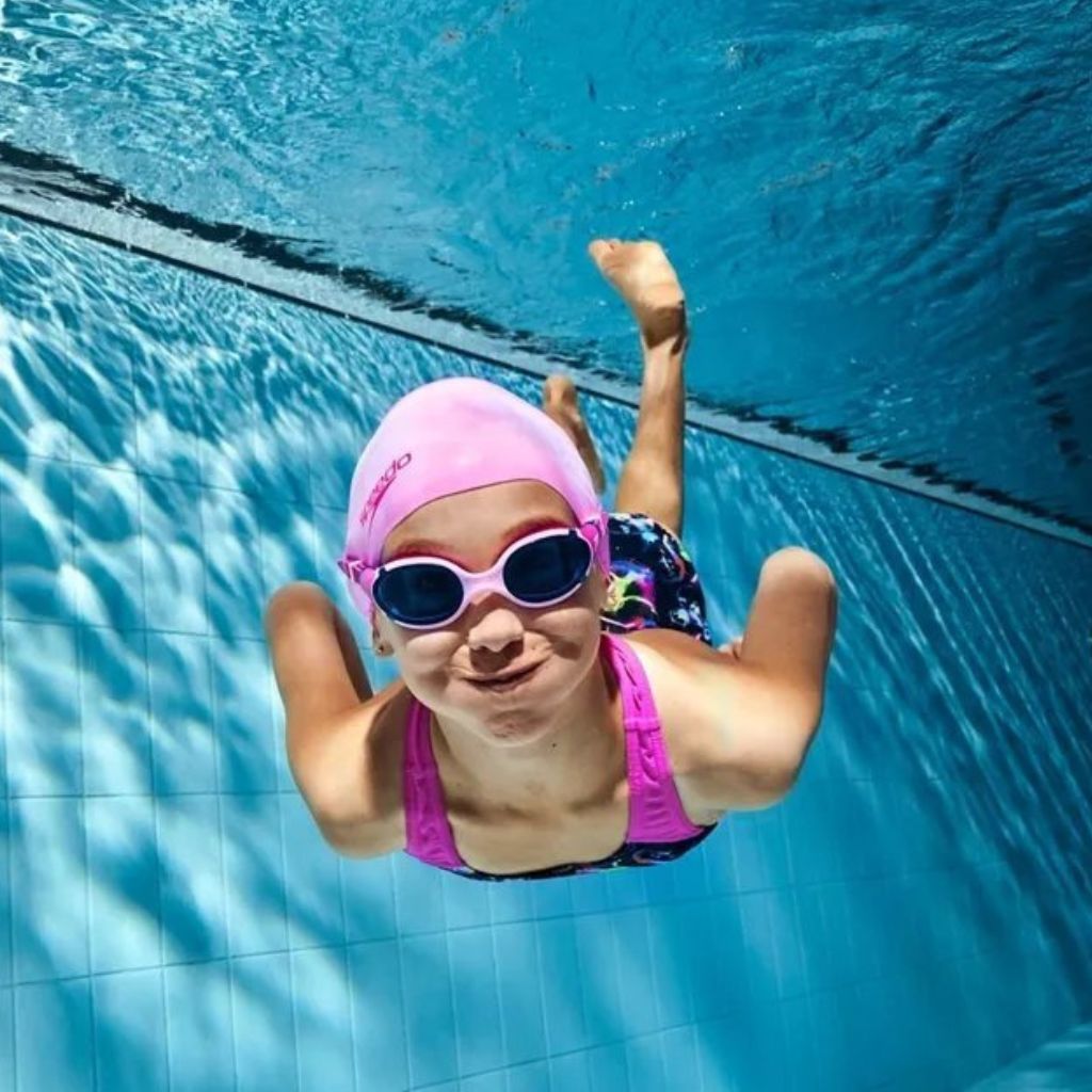 Speedo Biofuse 2.0 Junior Clear True Cobalt Lemon Drizzle