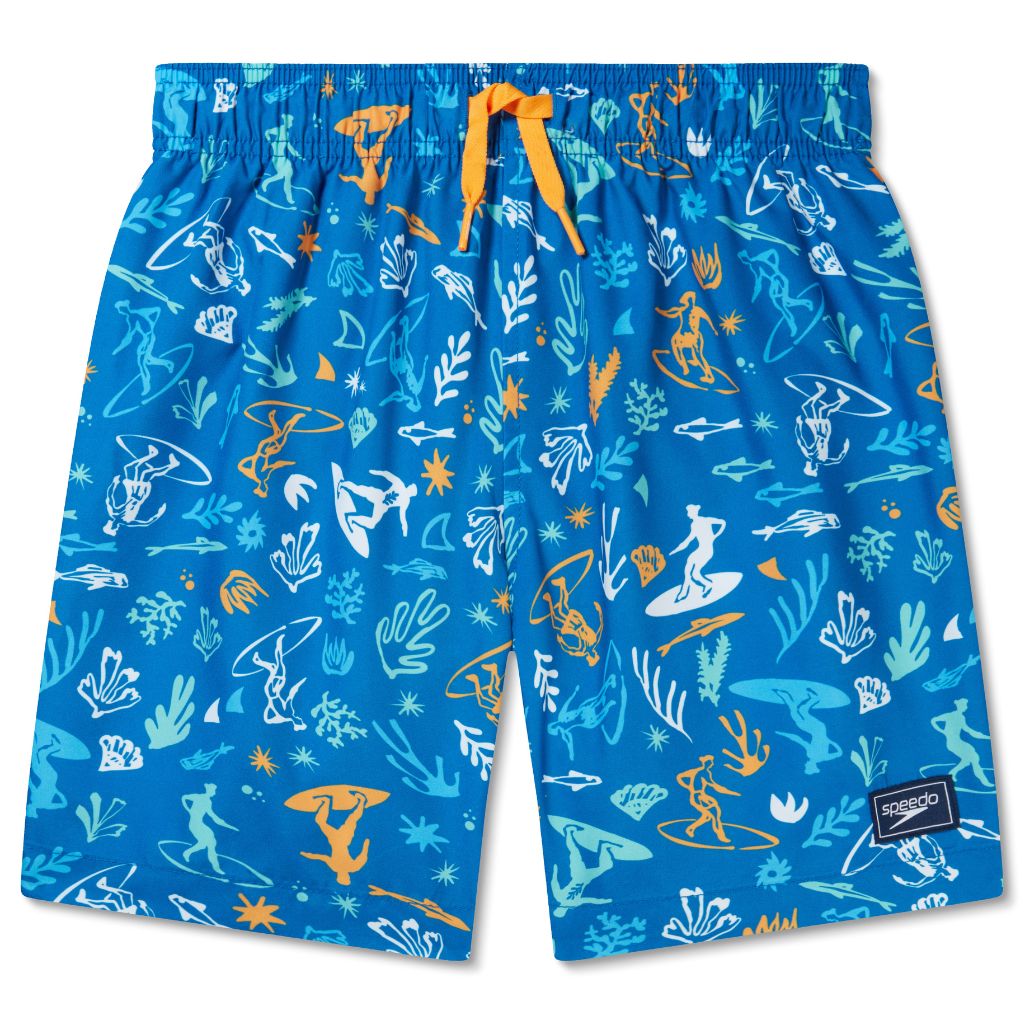 Speedo Boy's Print Volley 15" Orange