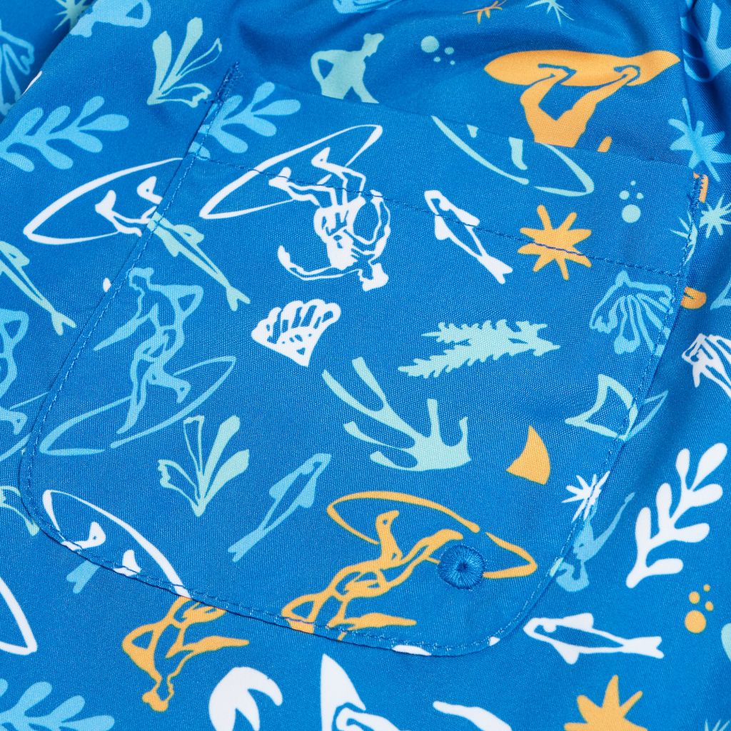 Speedo Boy&#39;s Print Volley 15&quot; Orange
