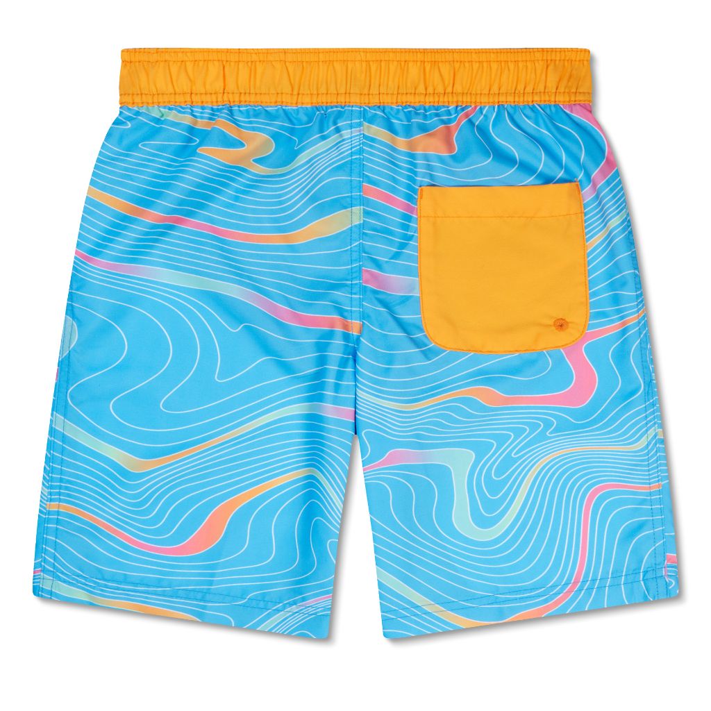 Speedo Boys Print Boardshort 17" Blue