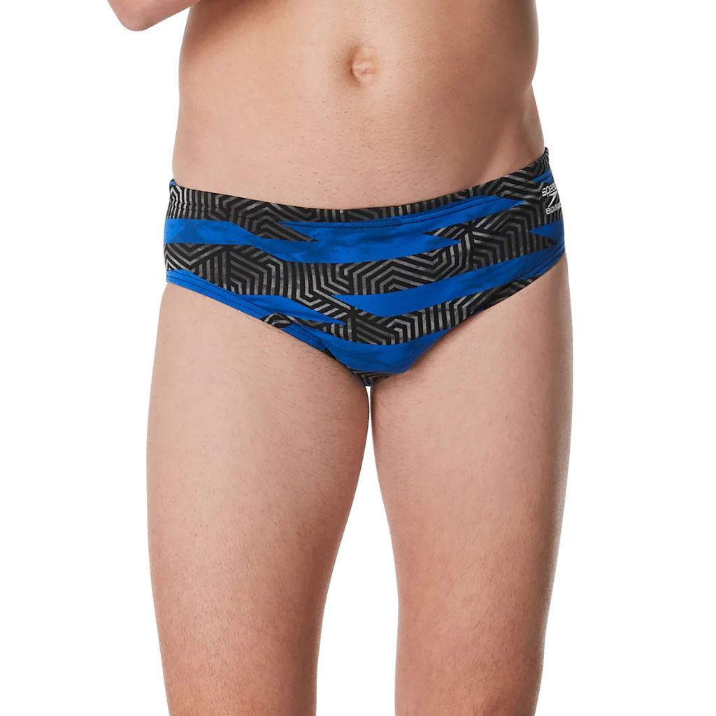 Speedo Contort Stripes Brief Blue