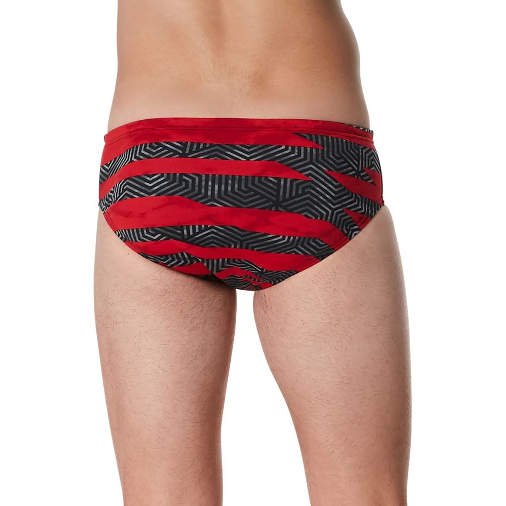 Speedo Contort Stripes Brief Red
