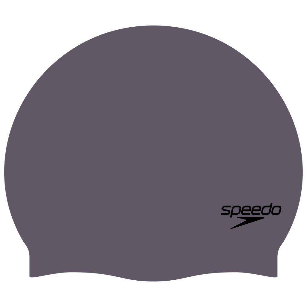 Speedo Elastomeric Solid Silicone Cap Vintage Fog