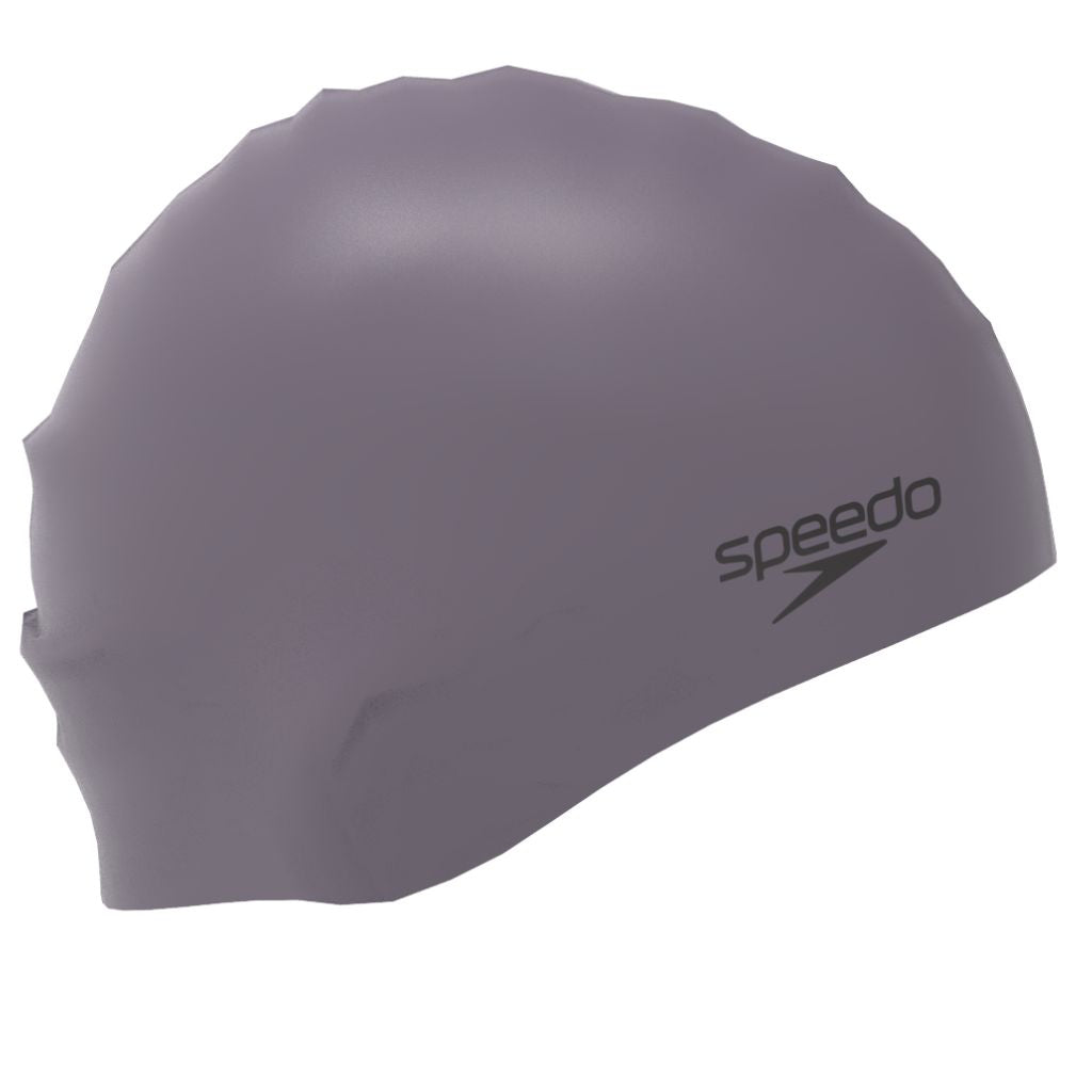 Speedo Elastomeric Solid Silicone Cap Vintage Fog