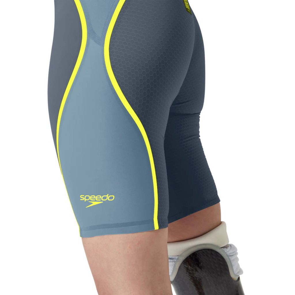 Speedo Fastskin LZR Pure Intent 2.0 Jammer Grey Lead Acadia Blue Hyper Yellow