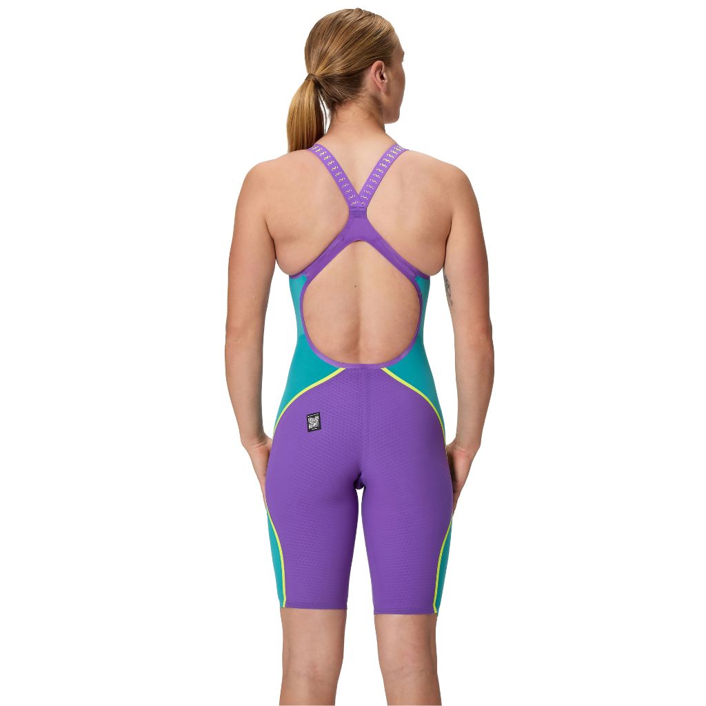 Speedo Fastskin LZR Pure Intent 2.0 Open Back Galaxy Grape Mayan Blue