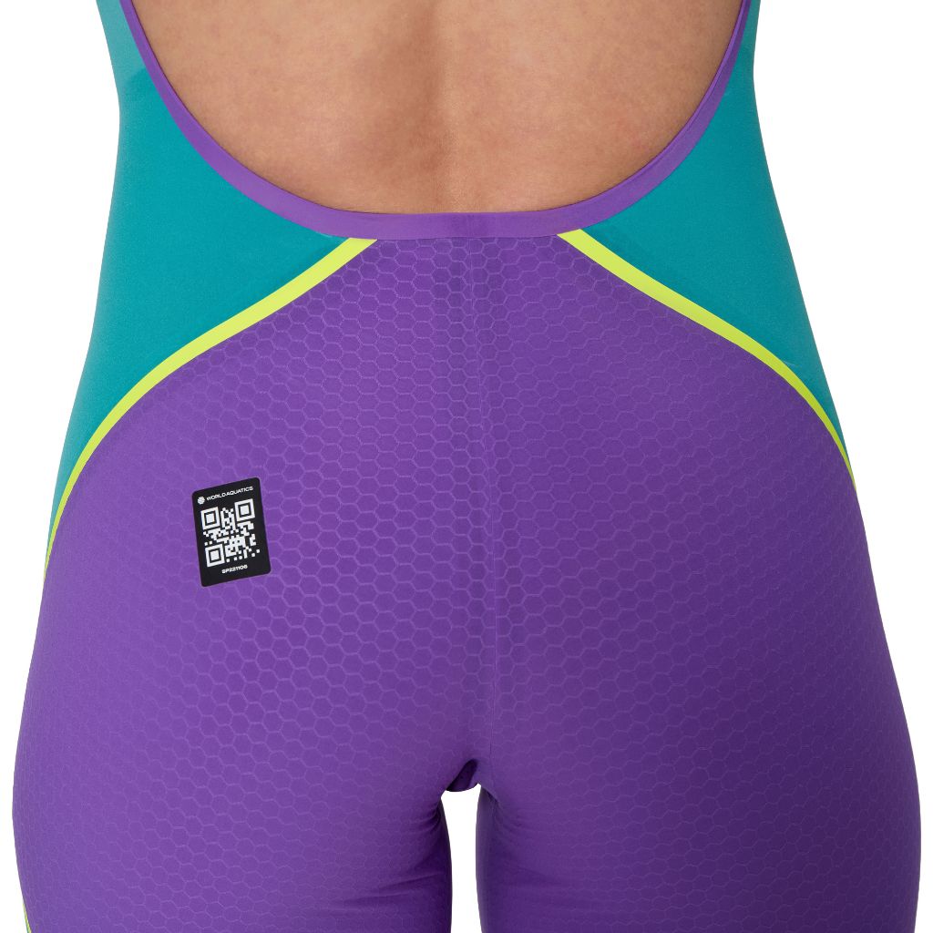 Speedo Fastskin LZR Pure Intent 2.0 Open Back Galaxy Grape Mayan Blue