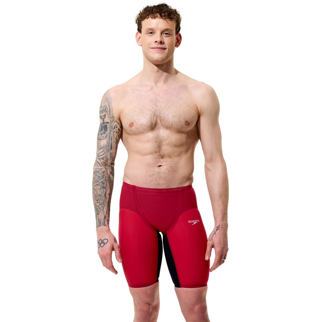 Speedo Fastskin LZR Pure Valor 2.0 High Waist Jammer Regal Red Black