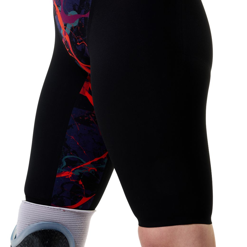 Speedo Fastskin LZR Pure Valor 2.0 Open Back Black Ember Black