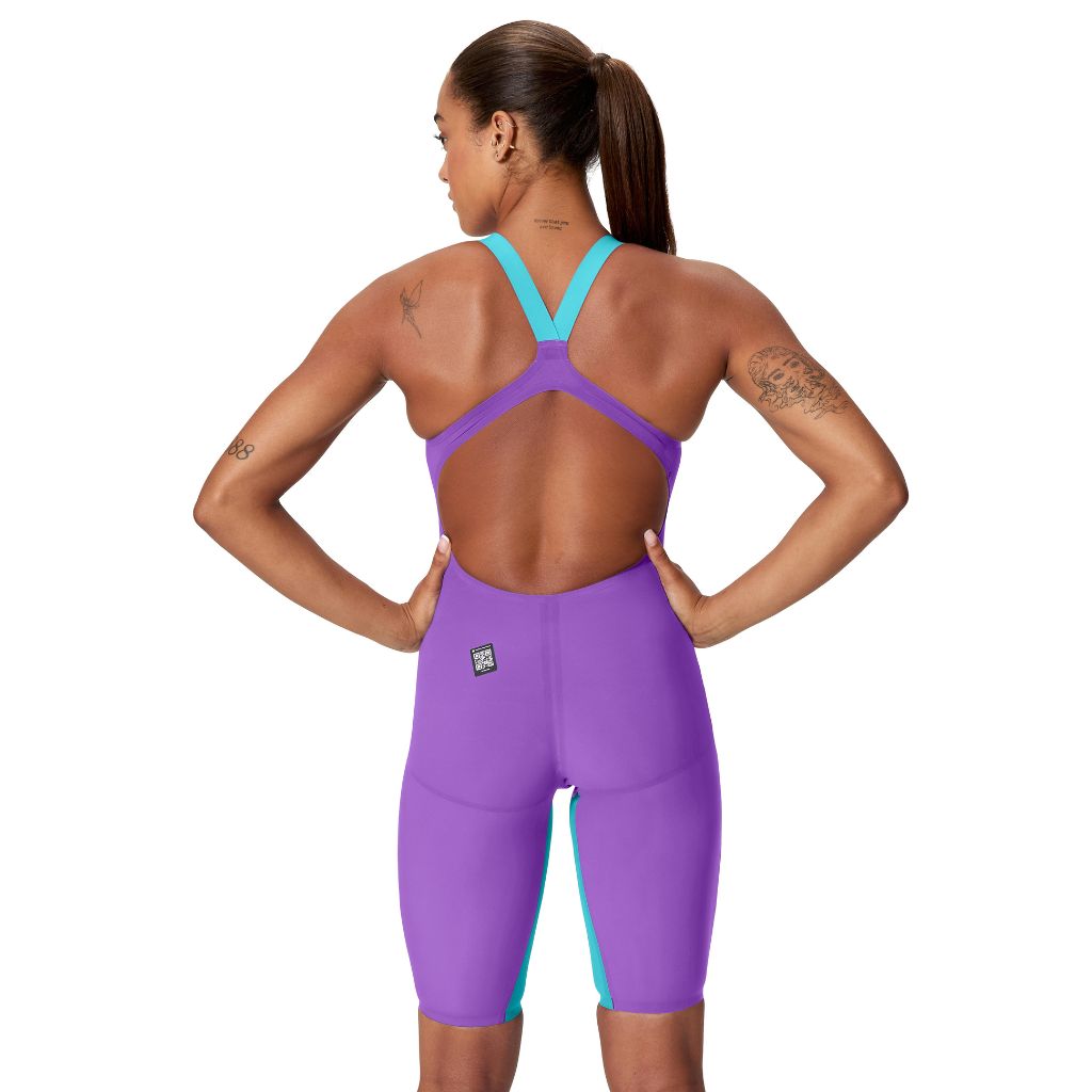 Speedo Fastskin LZR Pure Valor 2.0 Open Back Galaxy Grape Mayan Blue