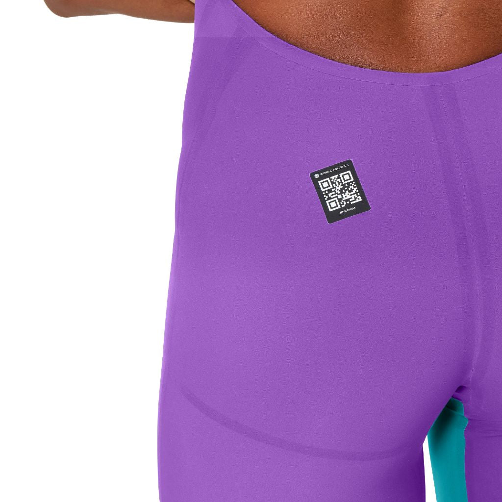 Speedo Fastskin LZR Pure Valor 2.0 Open Back Galaxy Grape Mayan Blue