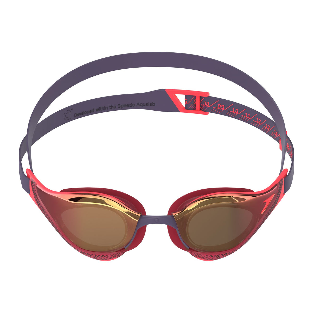 Speedo Fastskin Pure Focus Mirrored Regal Red Smoke Race Flare