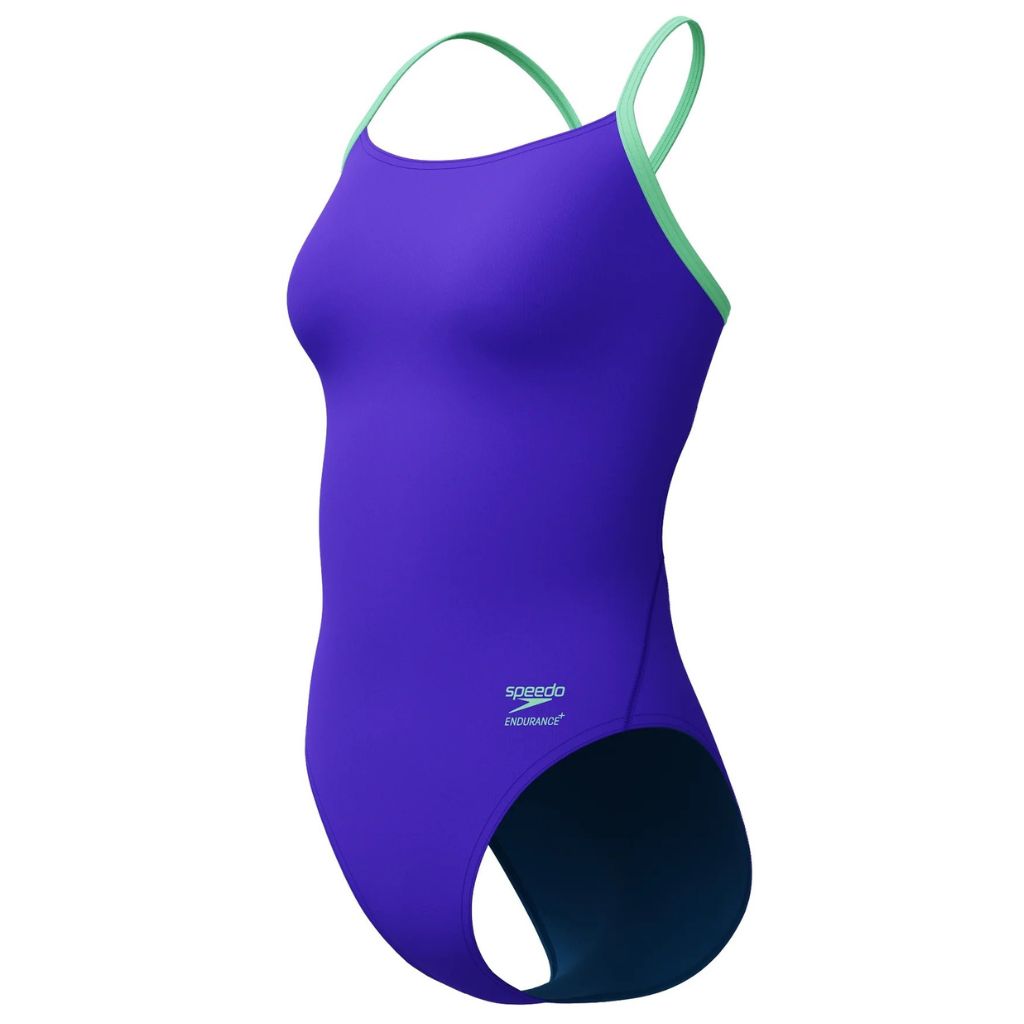 Speedo Solid Flyback 2.0 Indigo Glow Alfalfa Green