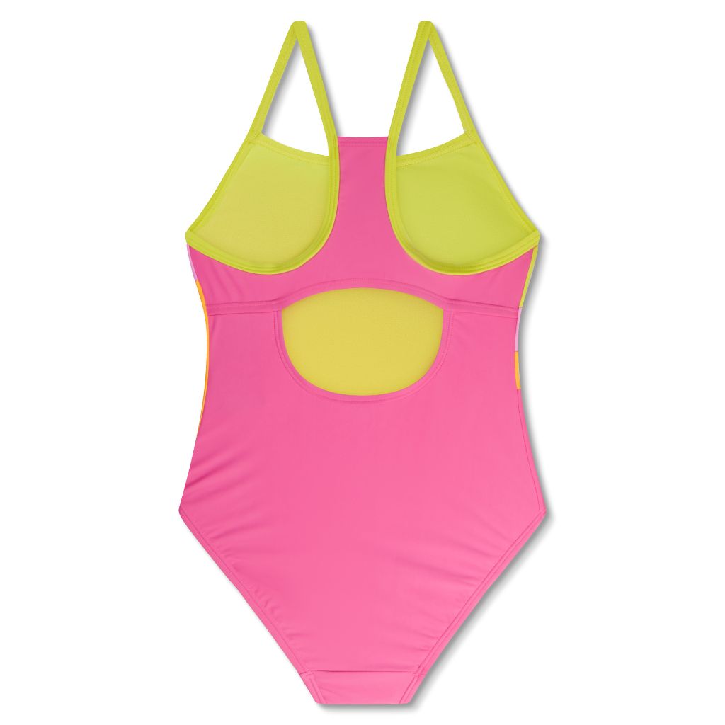 Speedo Girl's New Radiating Splice Pink