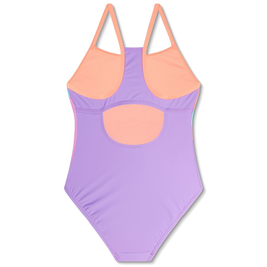 Speedo Girl's New Radiating Splice Purple