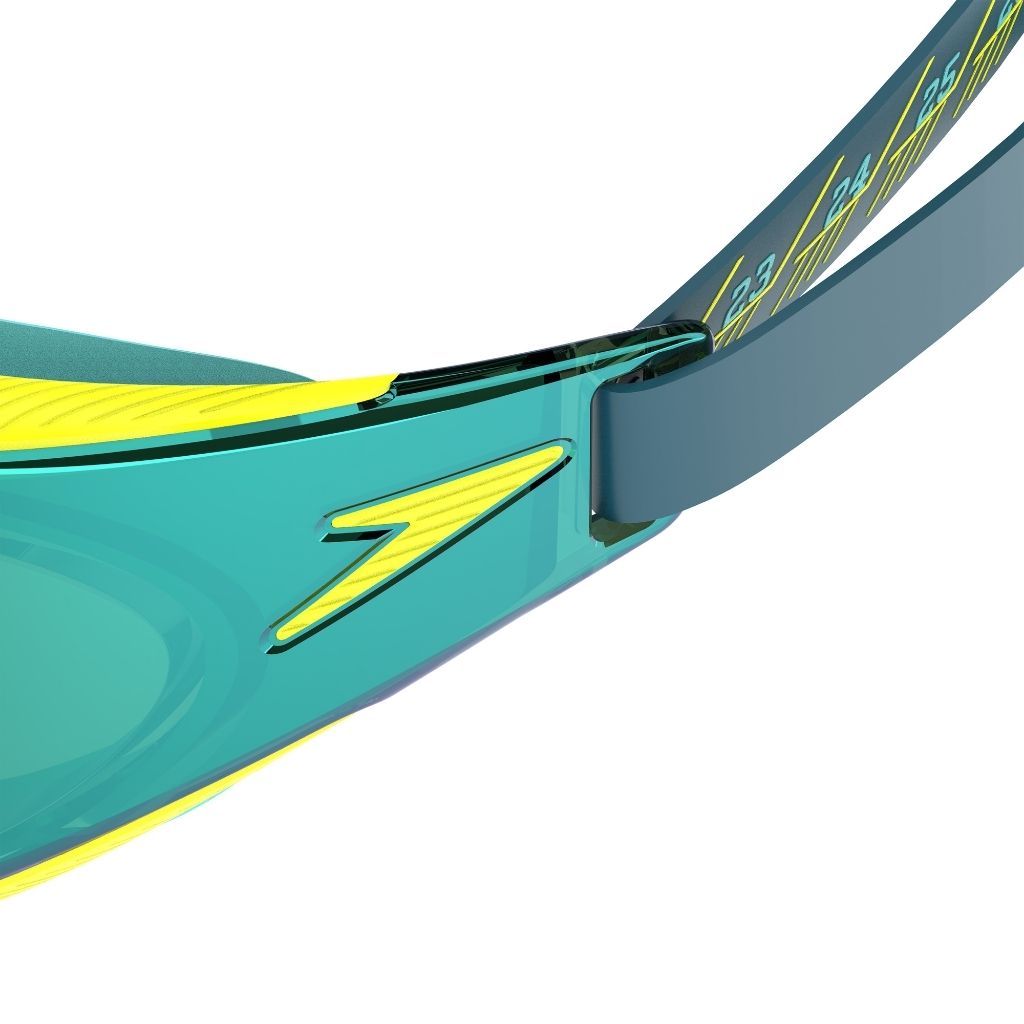 Speedo Fastskin Hyper Elite Mirror Hyper Yellow Steel Emerald