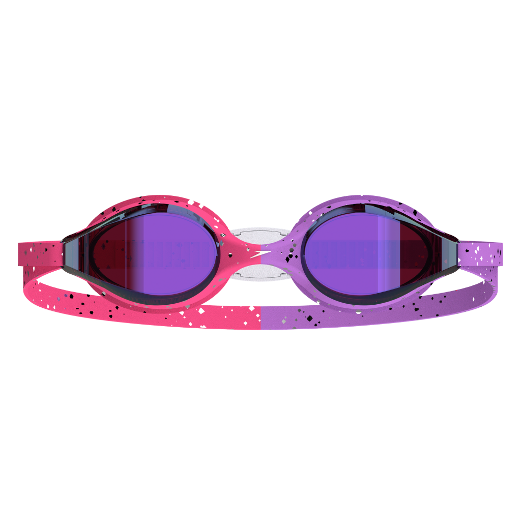 Speedo Junior Hyper Flyer Mirrored LE Goggle Pink Purple