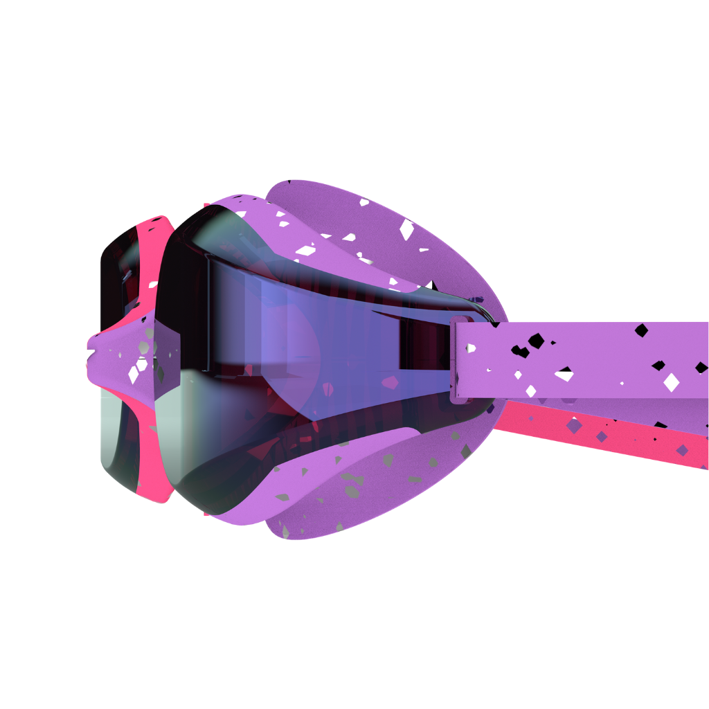 Speedo Junior Hyper Flyer Mirrored LE Goggle Pink Purple