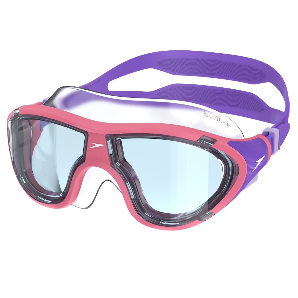 Speedo Junior Biofuse 2.0 Mask Pink Lemonade Steel