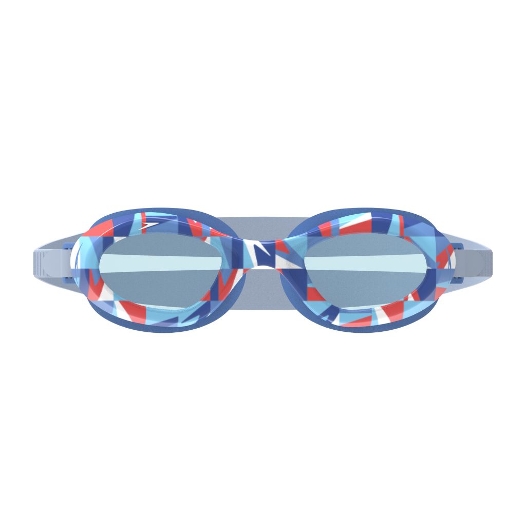 Speedo Junior Printed Futura Hydrospex Legend Red Patchwork Boom Celeste