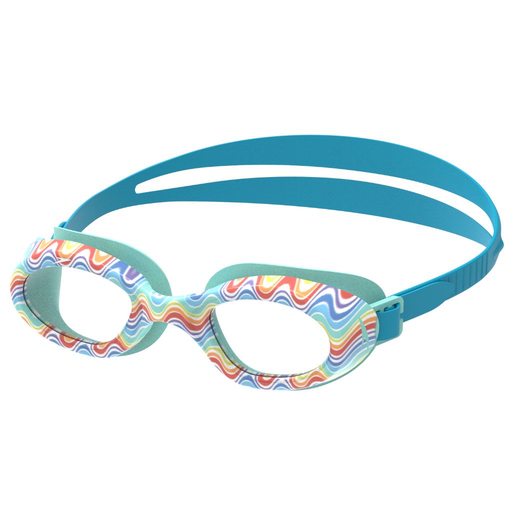 Speedo Junior Printed Futura Hydrospex Rainbow Clear