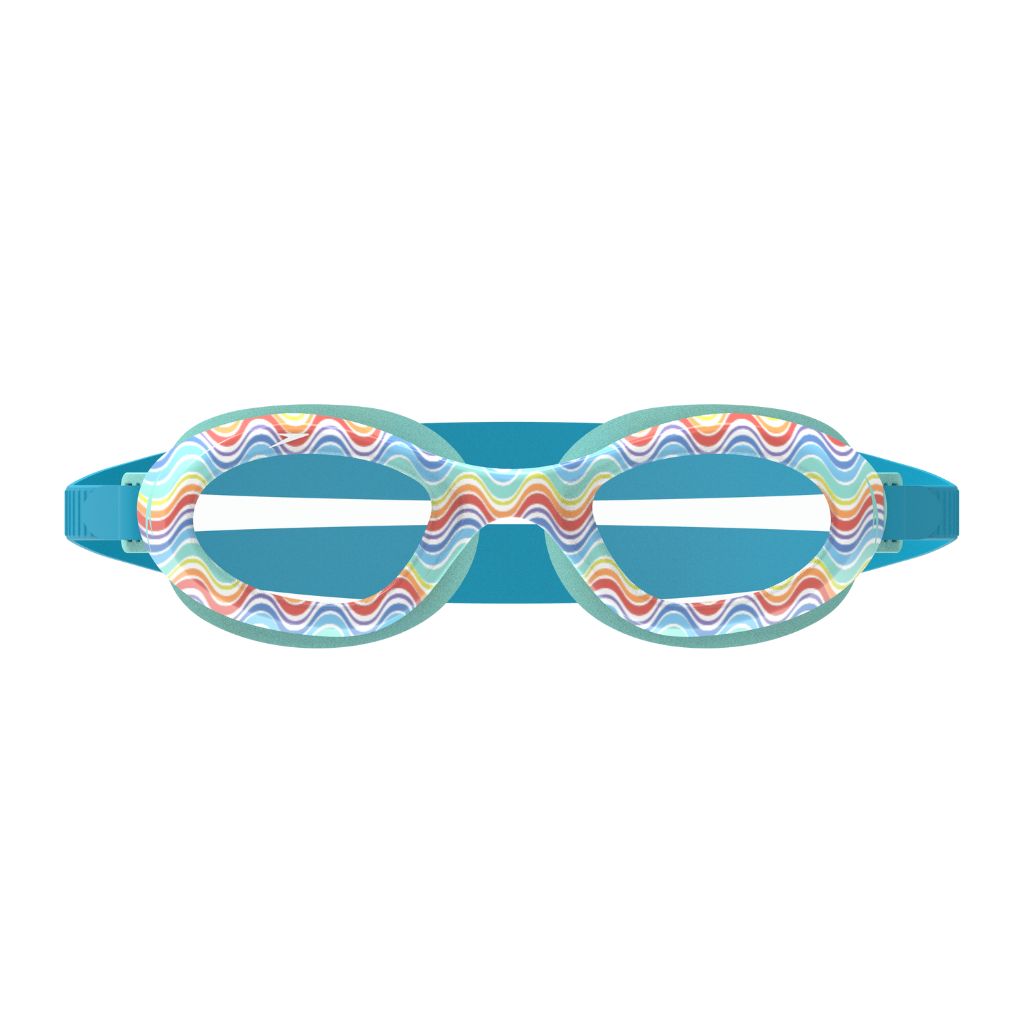 Speedo Junior Printed Futura Hydrospex Rainbow Clear