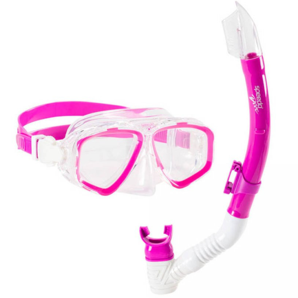 Speedo Junior Recreation Mask &amp; Snorkel - Pink